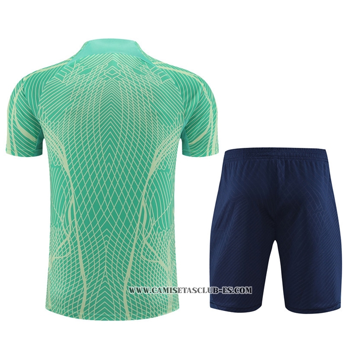 Chandal del Brasil 22-23 Manga Corta Verde - Pantalon Corto